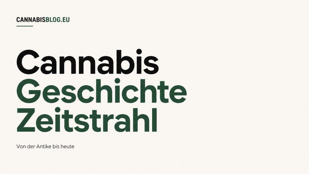 Cannabis Geschichte Zeitstrahl