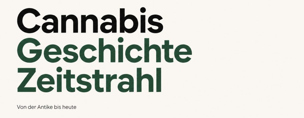 Cannabis Geschichte Zeitstrahl